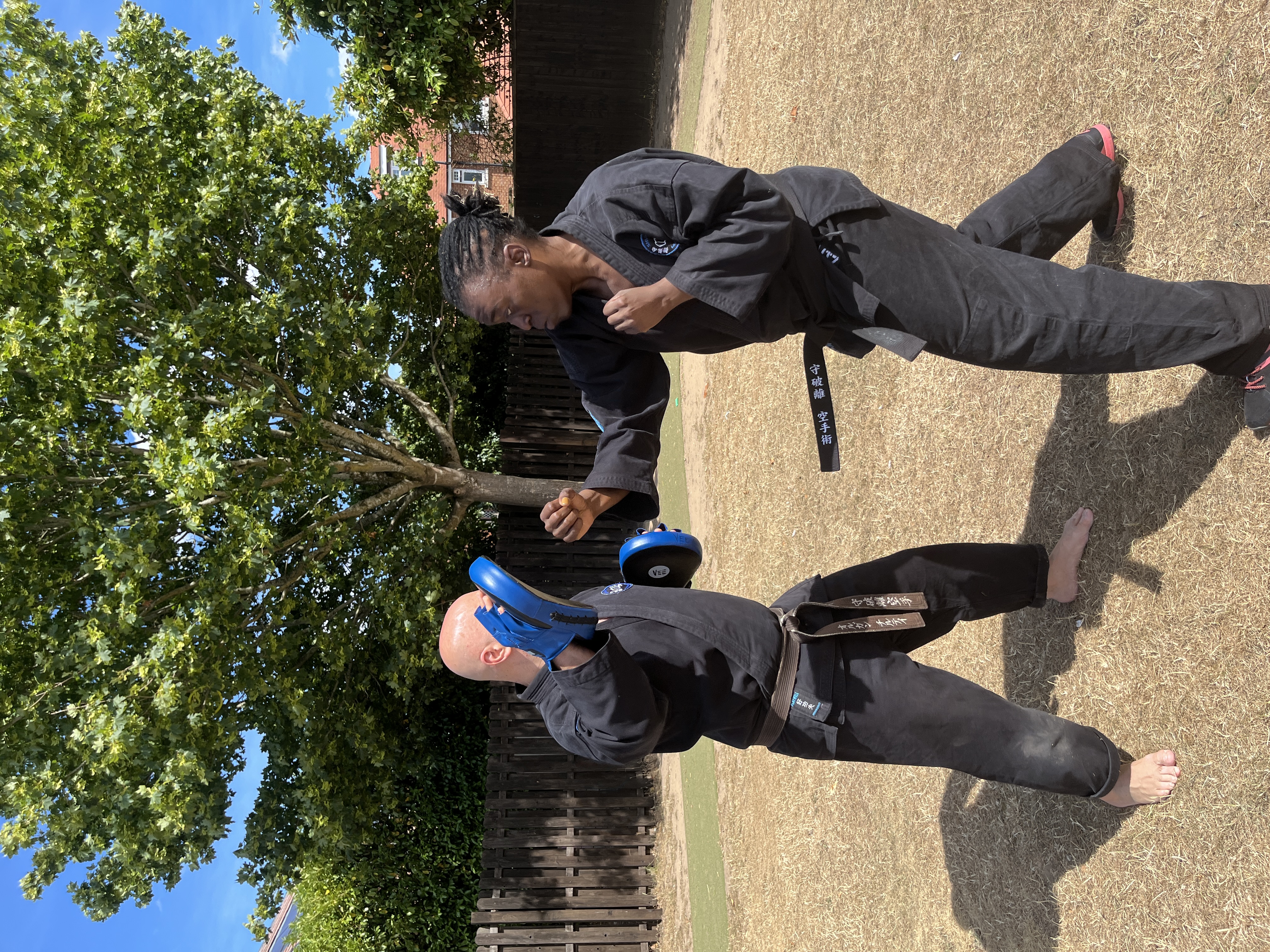 Martial arts class at Langley Free Church Shuhari Self Defence
