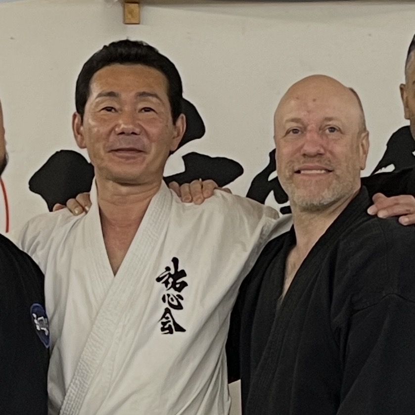 Brian Southon of Shuhari Self Defence Cippenham with Funakoshi Masaharu Sensei in Ichinomiya Japan Brian Southon of Shuhari Self Defence Cippenham with Funakoshi Masaharu Sensei in Ichinomiya Japan