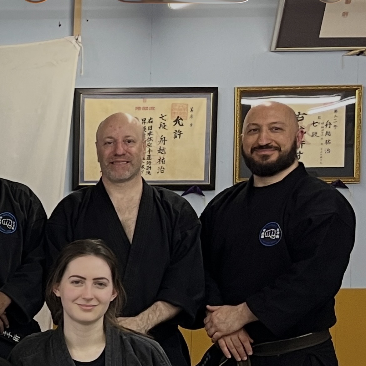 Brian Southon of Shuhari Self Defence Cippenham training karate in Japan with his instructor Olgun Tiltay Brian Southon of Shuhari Self Defence Cippenham training karate in Japan with his instructor Olgun Tiltay