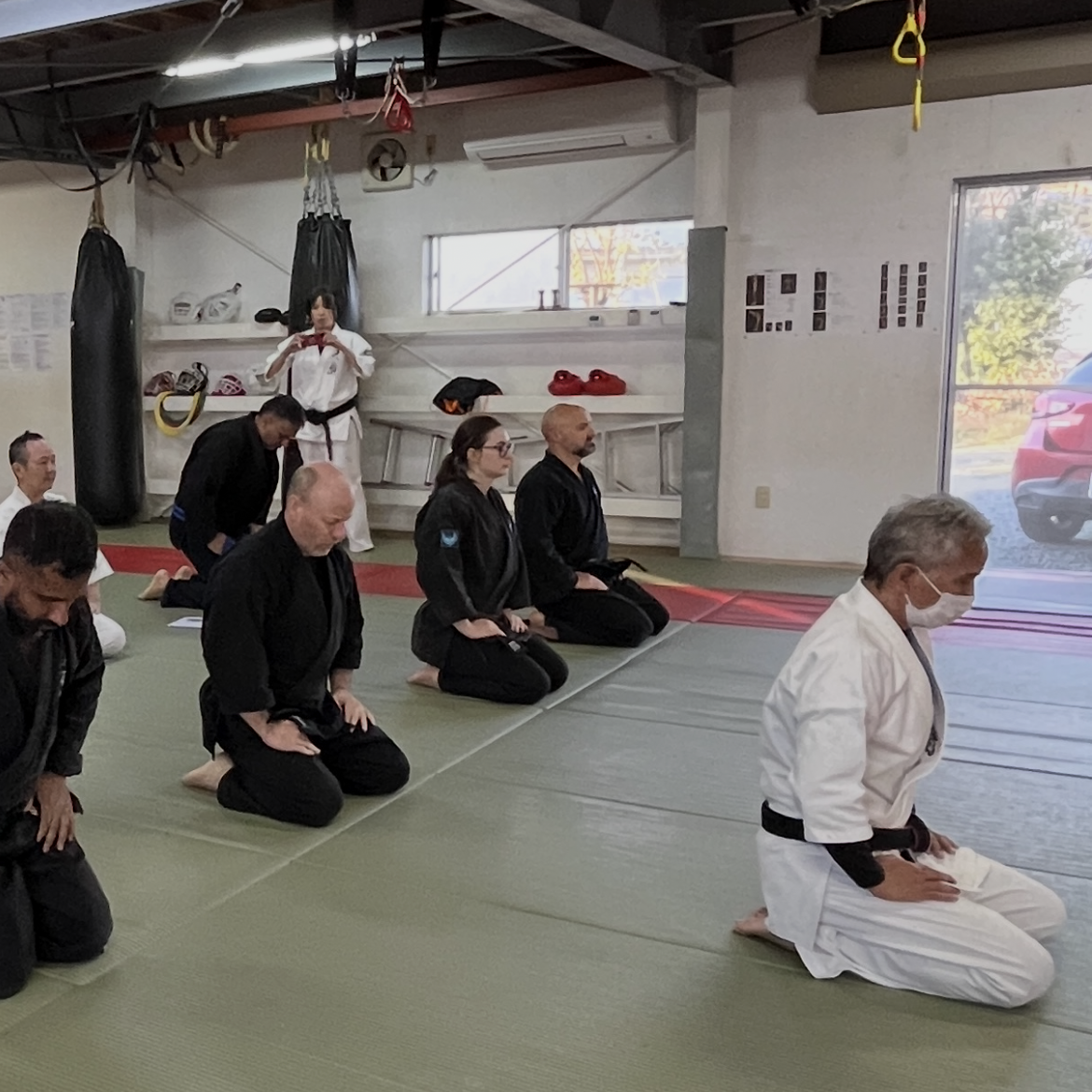 Brian Southon of Shuhari Self Defence Cippenham in Nobuya Tagami Senseis dojo in Japan