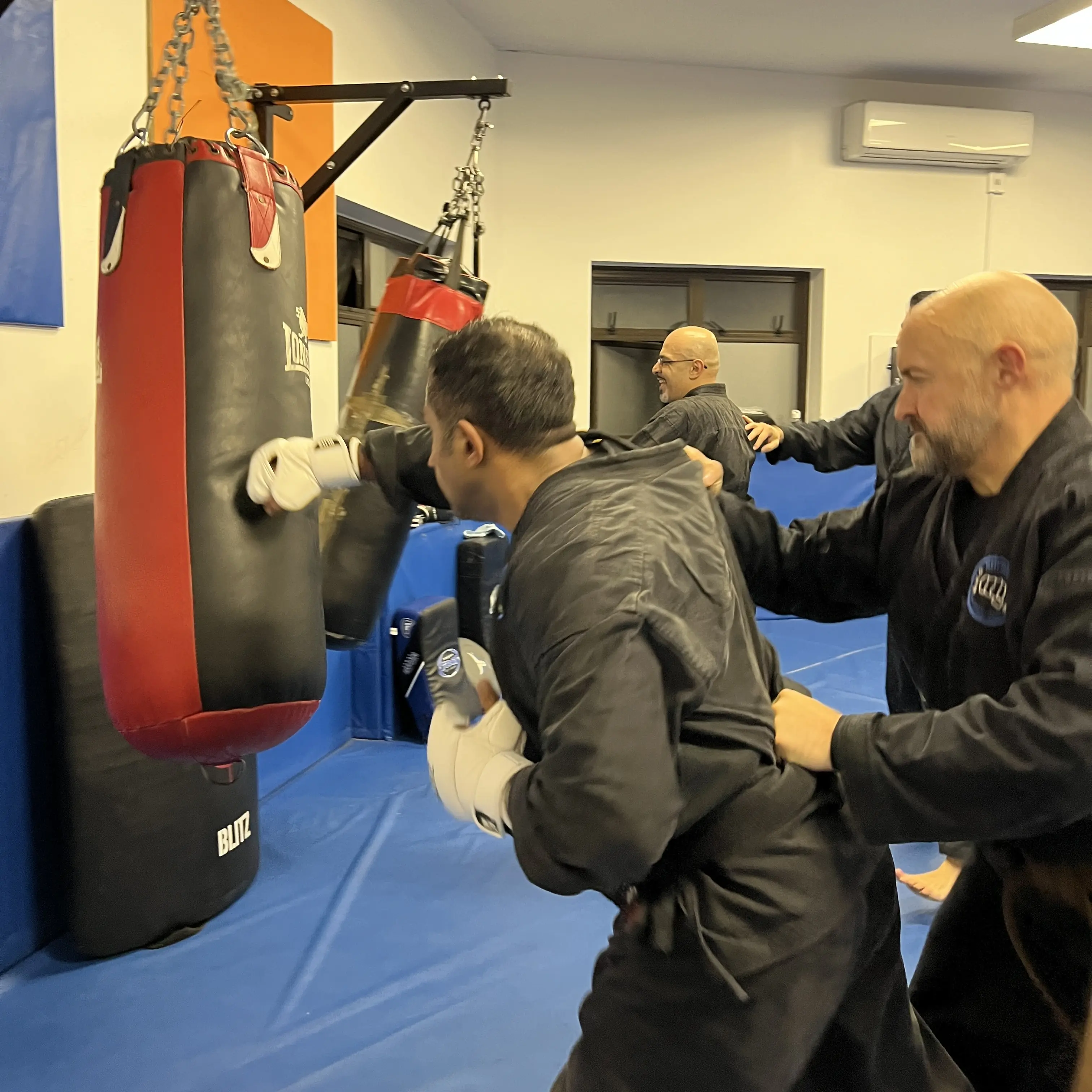 John Moses of Shuhari Self Defence Bracknell teaching karate breaking techniques
