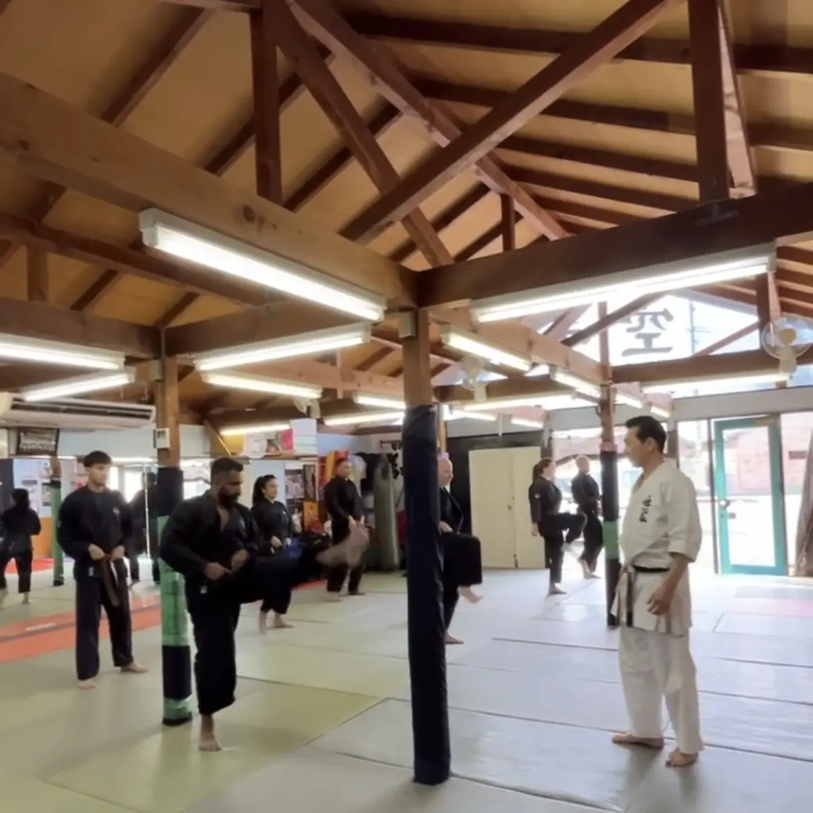 John Moses of Shuhari Self Defence Bracknell learning Karate in Ichinomiya Japan from Funakoshi Masaharu Sensei [8th Dan Karate of Nahate Origin]