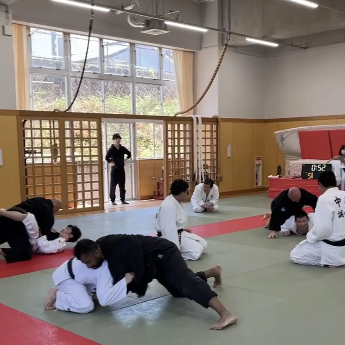 John Moses of Shuhari Self Defence Bracknell learning Judo in Kogakkan school Japan from Matsuda Taku Sensei
