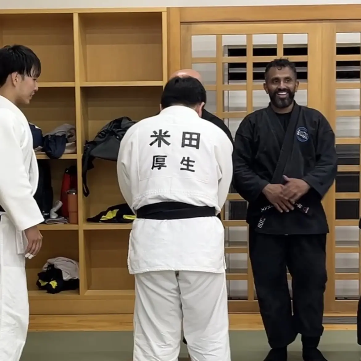 John Moses of Shuhari Self Defence Bracknell learning Judo in Kogakkan school Japan from Matsuda Taku Sensei
