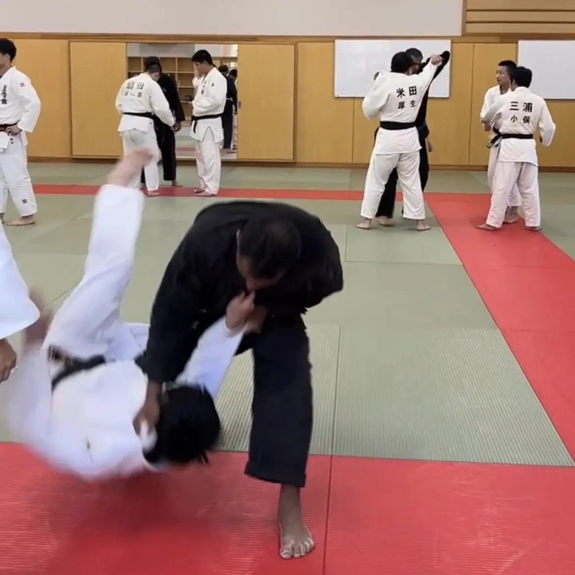 John Moses of Shuhari Self Defence Bracknell learning Judo throws in Kogakkan school Japan